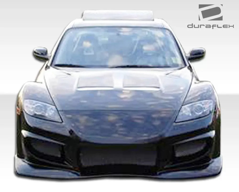 Duraflex Vader Front Bumper Cover Compatible With 2004-2008 Mazda RX8 - 1 Piece
