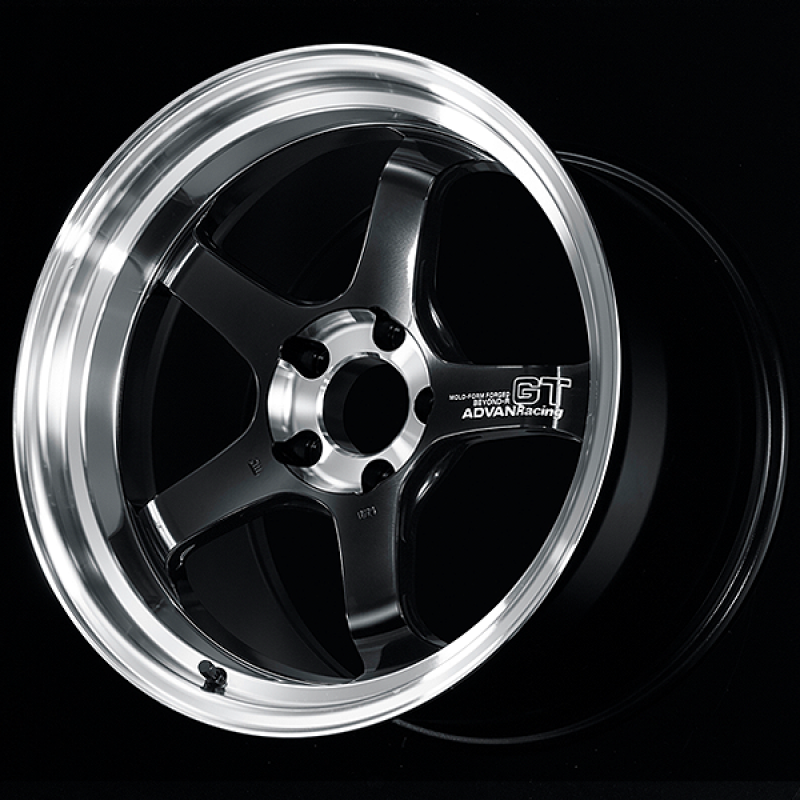 Advan GT Beyond-R 18X10.5 / +32 Off / 5x112 BC / 66.5mm Bore / Diamond Cut and Dark Platinum Black YAQC8L32MDPB