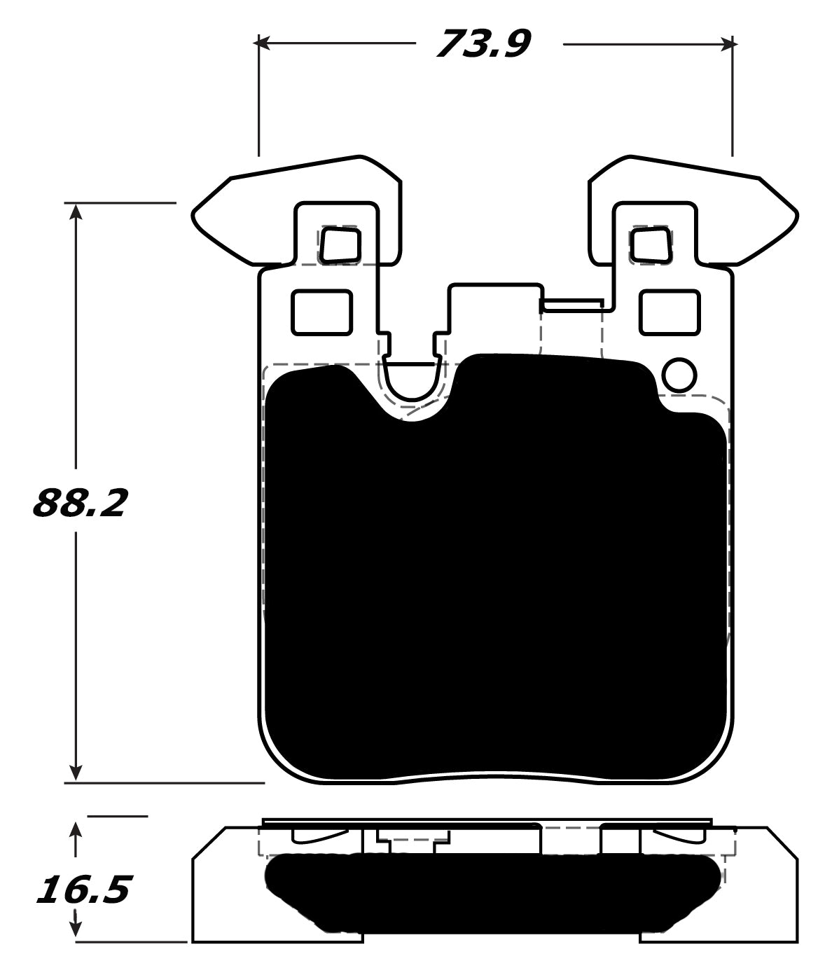 Porterfield Brake Pads for 2014 BMW 328i xDrive GT - M Sport Brakes w/340mm FD