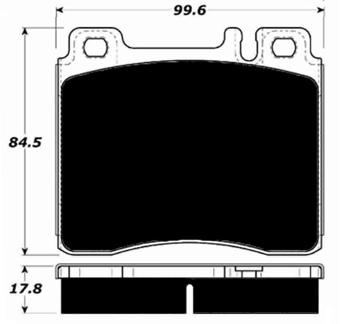 Porterfield Brake Pads for 2002 MERCEDES-BENZ 300SE Girling Front Cal.