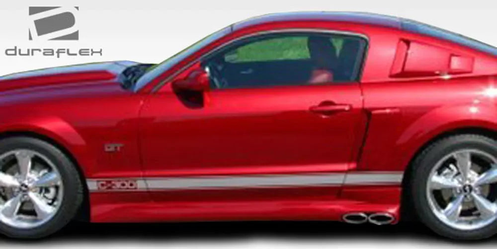 Duraflex CVX Side Skirts Compatible With 2005-2014 Ford Mustang - 2 Piece