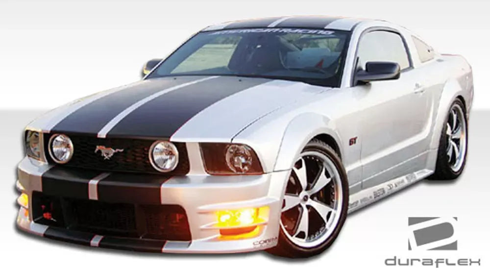 Duraflex GT500 Wide Body Side Skirts Compatible With 2005-2014 Ford Mustang - 2 Piece