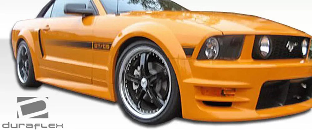 Duraflex GT500 Wide Body Side Skirts Compatible With 2005-2014 Ford Mustang - 2 Piece