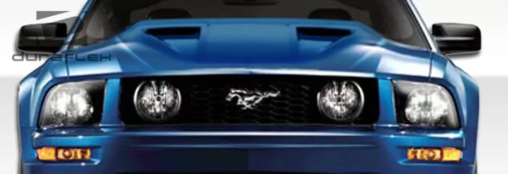 Duraflex Mach 1 Hood Compatible With 2005-2009 Ford Mustang - 1 Piece