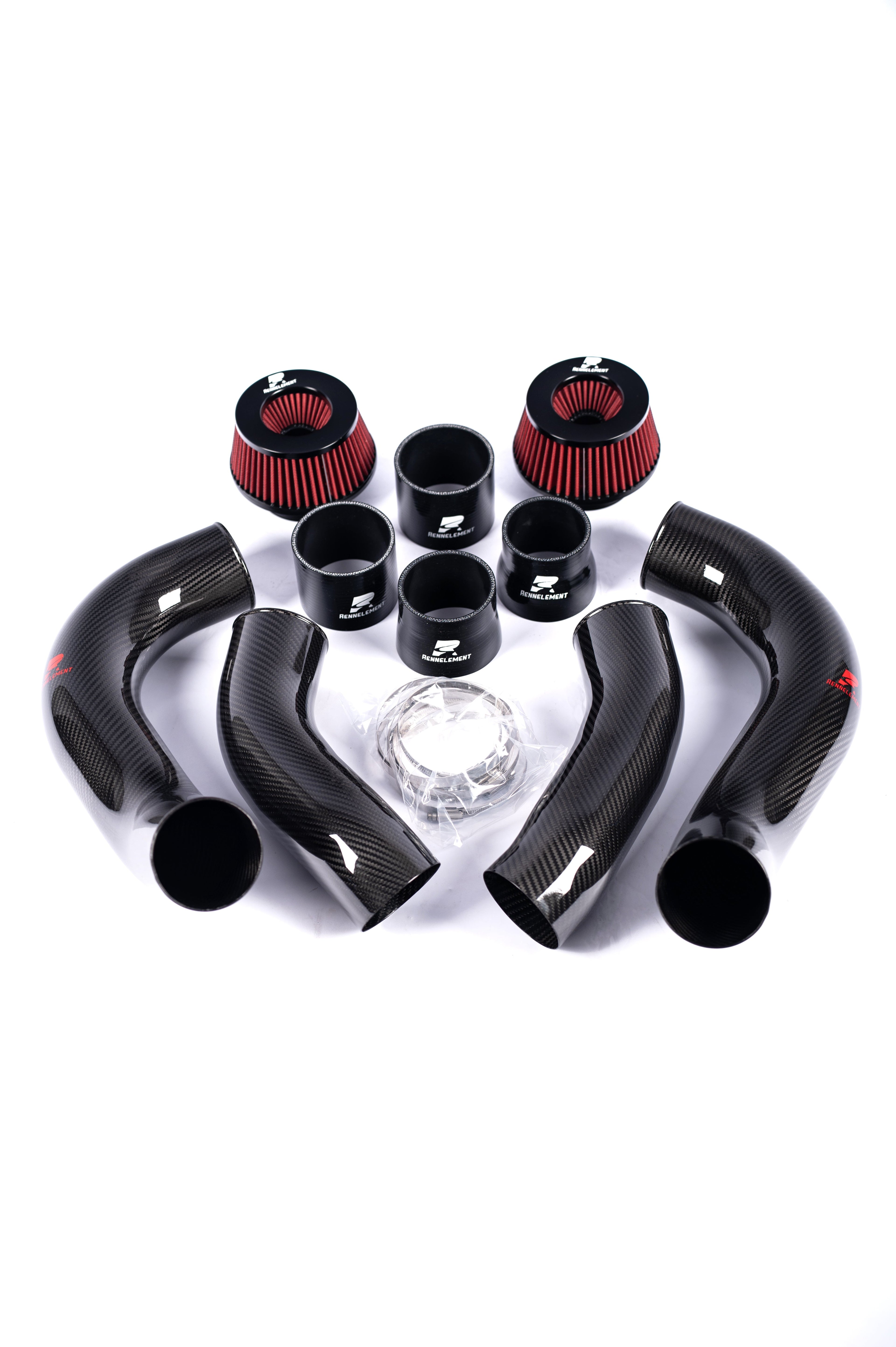RENNELEMENT G90/G99 M5 3.5” Dry Carbon Fiber Front Mount Intake System