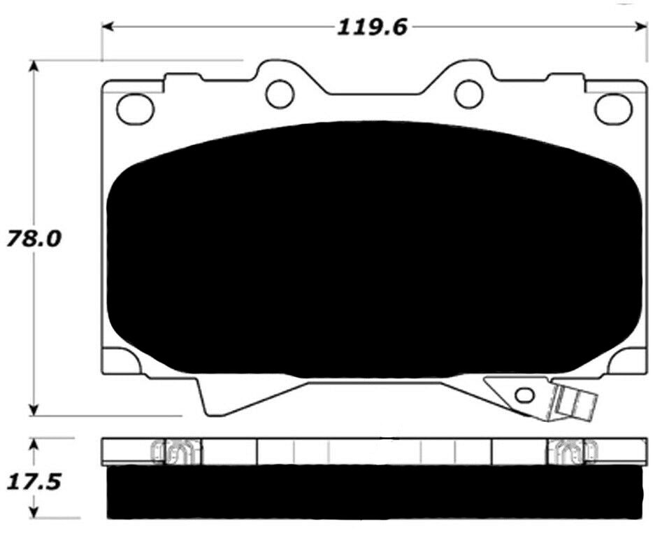 Porterfield Brake Pads for 2003 LEXUS LX 470