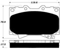 Porterfield Brake Pads for 2005 LEXUS LX 470