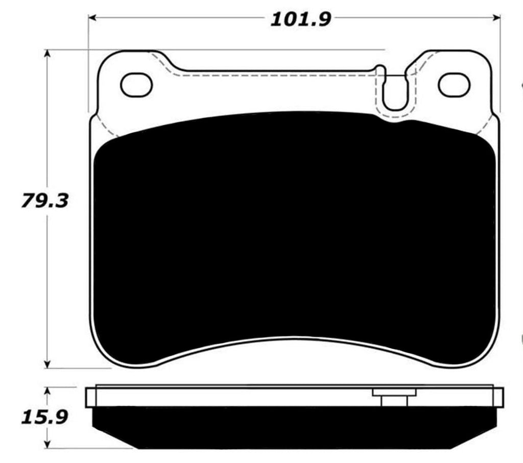 Porterfield Brake Pads for 2010 MERCEDES-BENZ SLK350