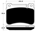 Porterfield Brake Pads for 2007 MERCEDES-BENZ SLK280 Sport Pkg