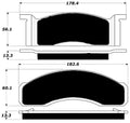 Porterfield Brake Pads for 1971 FORD MUSTANG V6 w/Front Discs