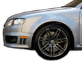 Duraflex RS4 Wide Body Front Fenders Compatible With 2006-2008 Audi A4 - 2 Piece