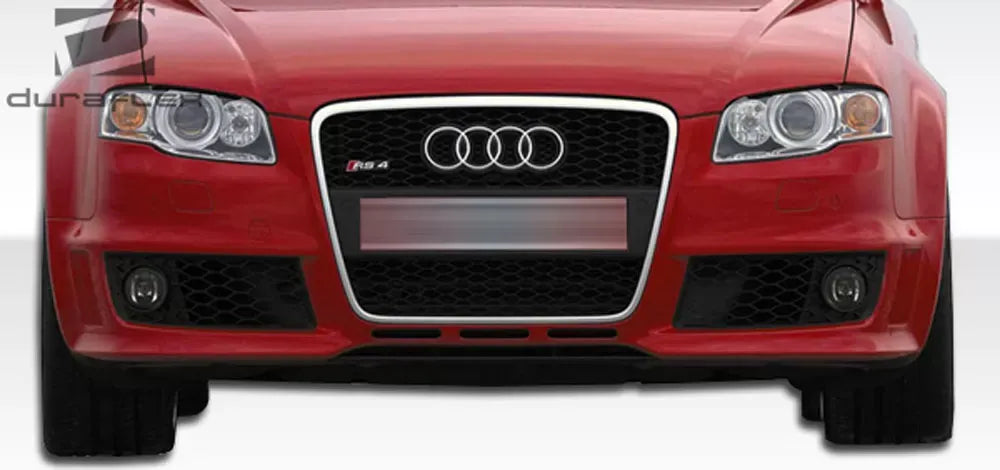 Duraflex RS4 Wide Body Front Bumper Cover Compatible With 2006-2008 Audi A4 - 1 Piece