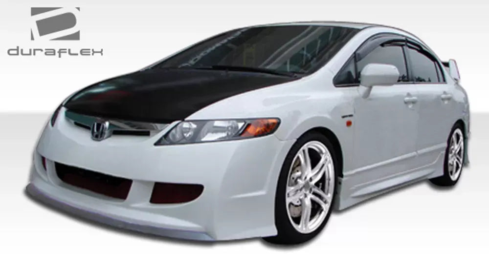 Duraflex R-Spec Front Bumper Cover Compatible With 2006-2011 Honda Civic - 1 Piece