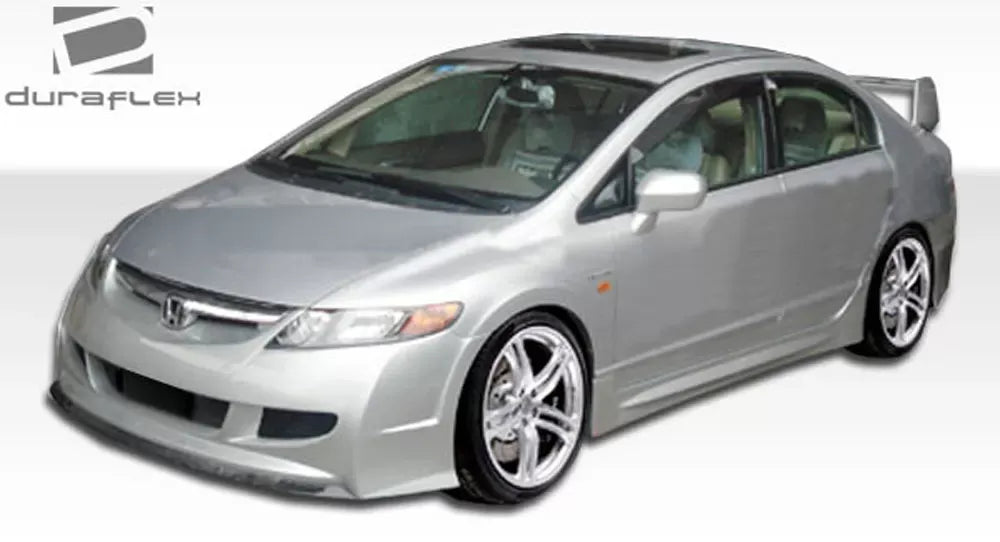 Duraflex R-Spec Side Skirts Compatible With 2006-2011 Honda Civic - 2 Piece