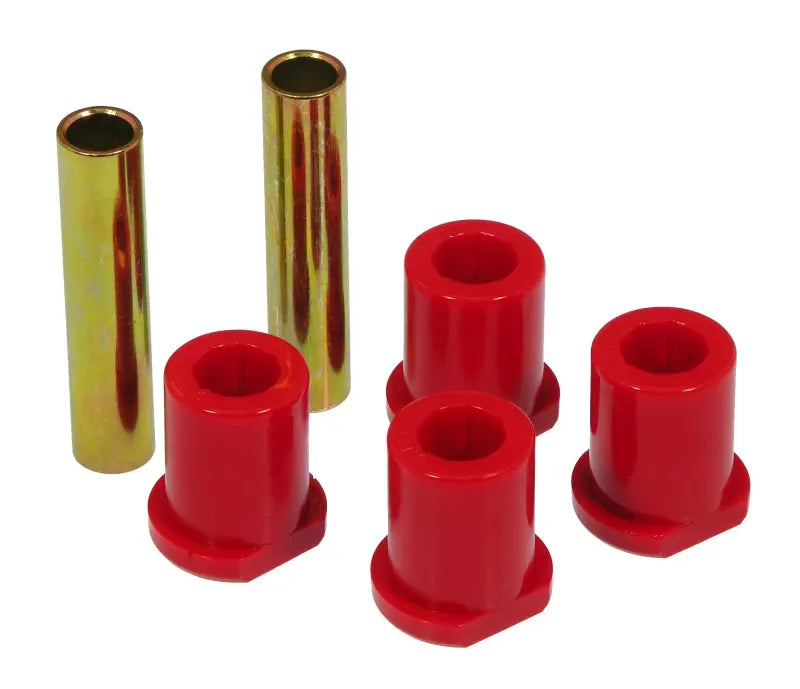 Prothane 80-97 Ford Truck 2WD | 4WD (w/ Molded Shackles) Rear Frame Shackle Bushings - Red