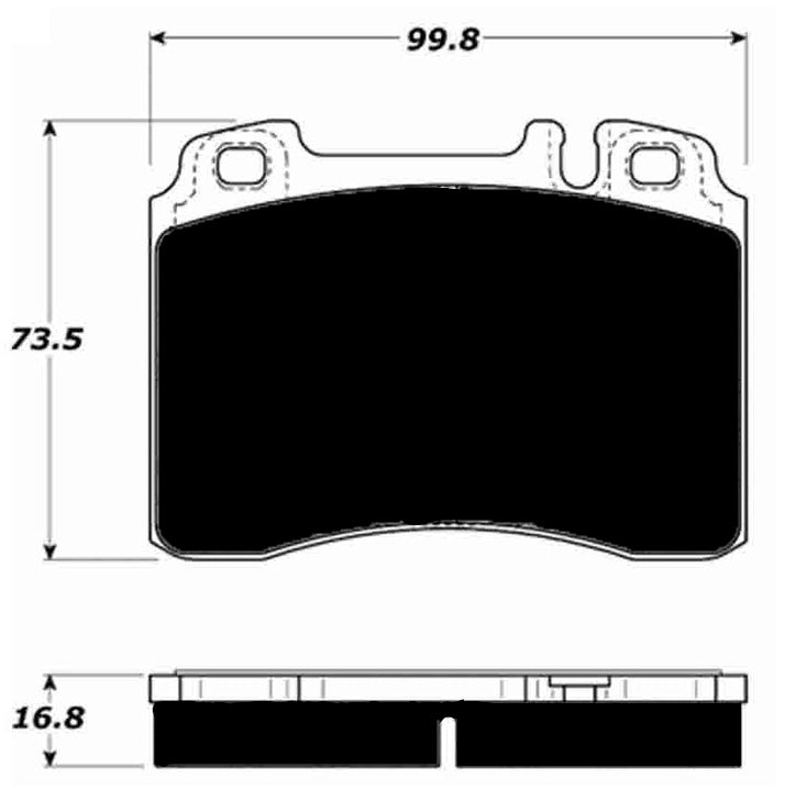 Porterfield Brake Pads for 1996 MERCEDES-BENZ C63 AMG