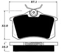 Porterfield Brake Pads for 2016 VOLKSWAGEN BEETLE w/TRW Rear Caliper w/o Sensor