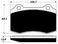 Porterfield Brake Pads for 2001 LOTUS ESPRIT V8