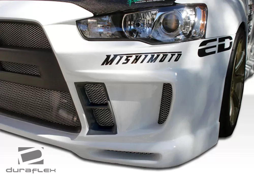 Duraflex GT Concept Front Bumper Cover Compatible With 2008-2015 Mitsubishi Evolution - 1 Piece
