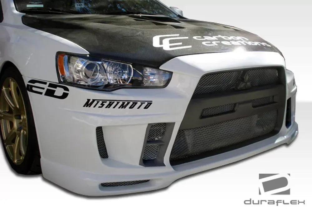 Duraflex GT Concept Front Bumper Cover Compatible With 2008-2015 Mitsubishi Evolution - 1 Piece