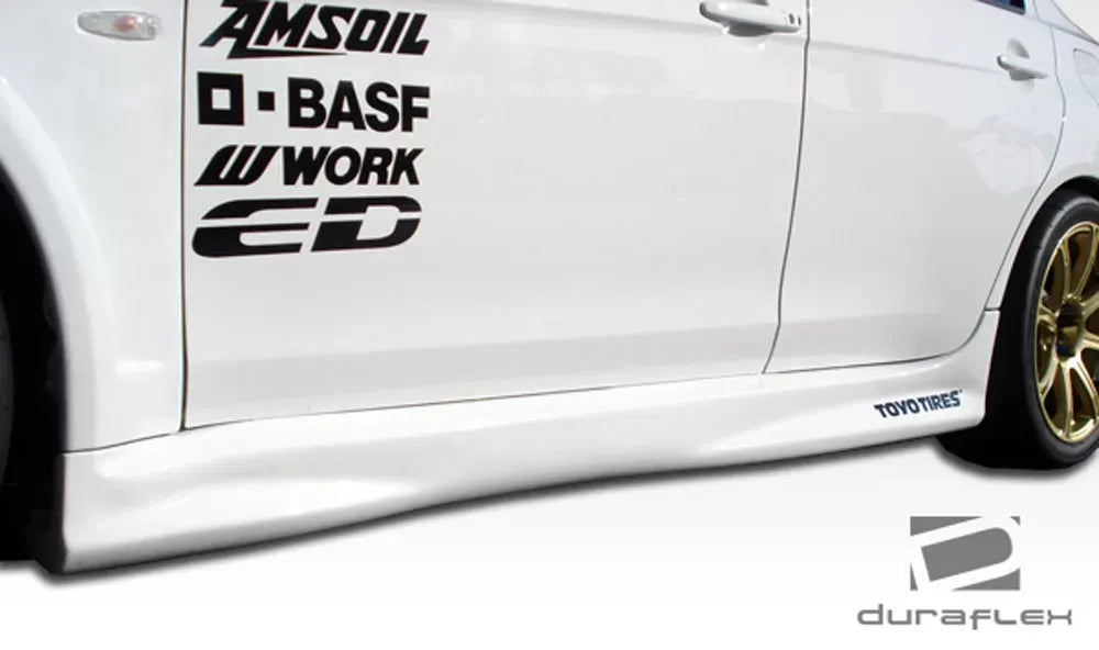 Duraflex GT Concept Side Skirts Compatible With 2008-2015 Mitsubishi Evolution - 2 Piece