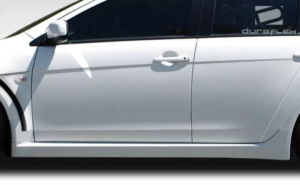 Duraflex Evo X Look Side Skirts Compatible With 2008-2017 Mitsubishi Lancer - 2 Piece