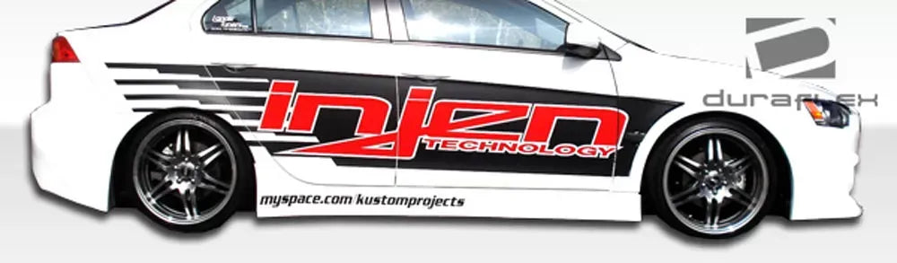 Duraflex GT Concept Side Skirts Compatible With 2008-2017 Mitsubishi Lancer - 2 Piece