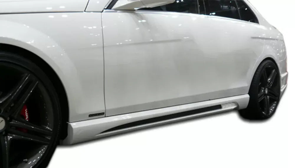 Duraflex W-1 Side Skirts Compatible With 2008-2014 Mercedes C Class - 2 Piece