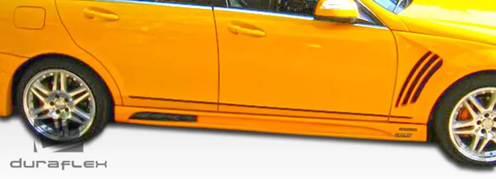 Duraflex W-1 Side Skirts Compatible With 2008-2014 Mercedes C Class - 2 Piece
