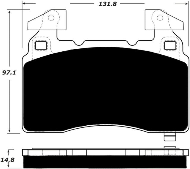 Porterfield Brake Pads for 2017 CHEVROLET CORVETTE Z51