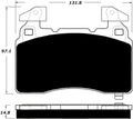 Porterfield Brake Pads for 2018 CADILLAC CT6 - J55 w/STD Brakes