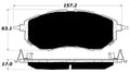 Porterfield Brake Pads for 2009 SUBARU LEGACY SEDAN 2.5 GT