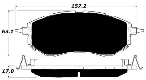 Porterfield Brake Pads for 2007 SUBARU LEGACY WAGON 2.5 GT Spec B Turbo