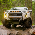Cali Raised LED Cali Raised 14-24 Toyota 4Runner Stealth Bumper - No Bull Bar / 32In Led Bar Spot W/ Small Switch CR3767