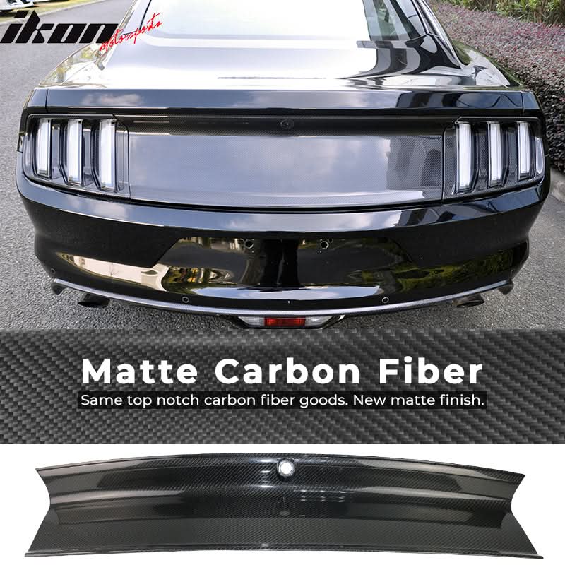 2015-2023 Ford Mustang Vintage Rear Trunk Lid Cover Panel Carbon Fiber