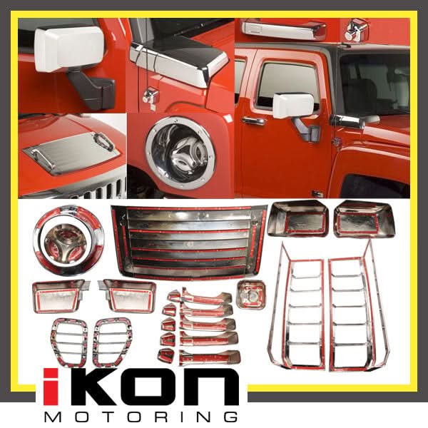 2006-2010 Hummer H3 Tail Light Mirror Door Handle Hood Vent