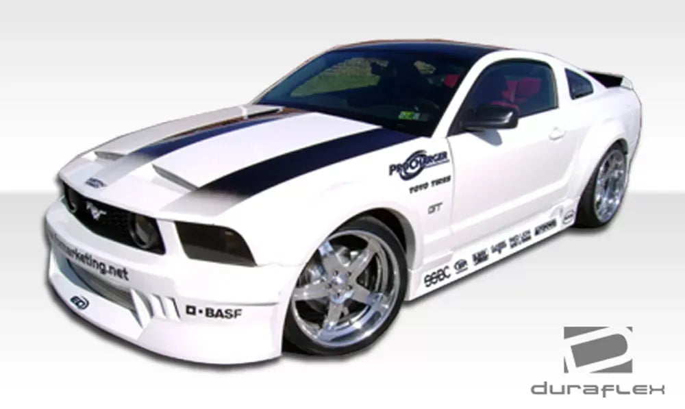 Duraflex Circuit Wide Body Side Skirts Rocker Panels Compatible With 2005-2014 Ford Mustang - 2 Piece