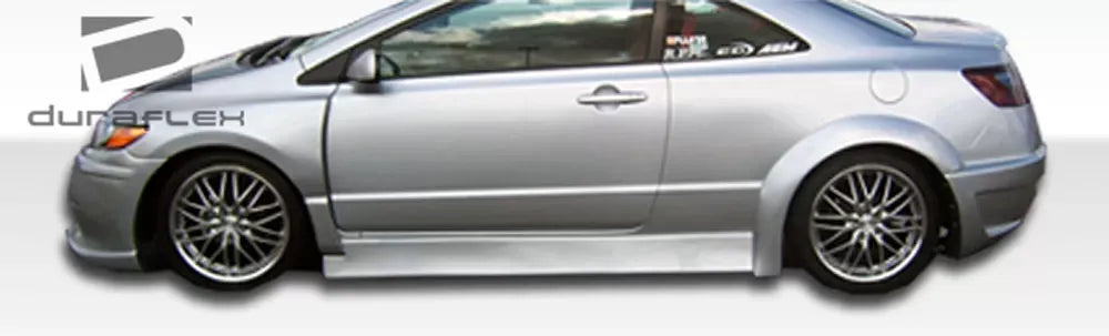 Duraflex Circuit Wide Body Rear Fender Flares Compatible With 2006-2011 Honda Civic - 2 Piece