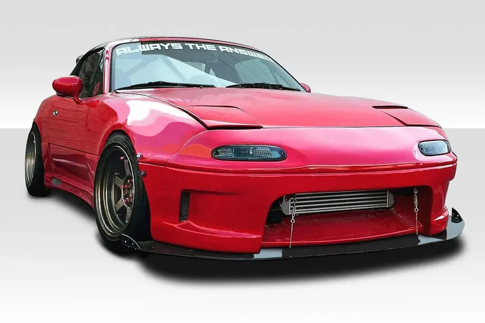 Duraflex Wizdom Front Bumper Cover Compatible With 1990-1997 Mazda Miata - 1 Piece