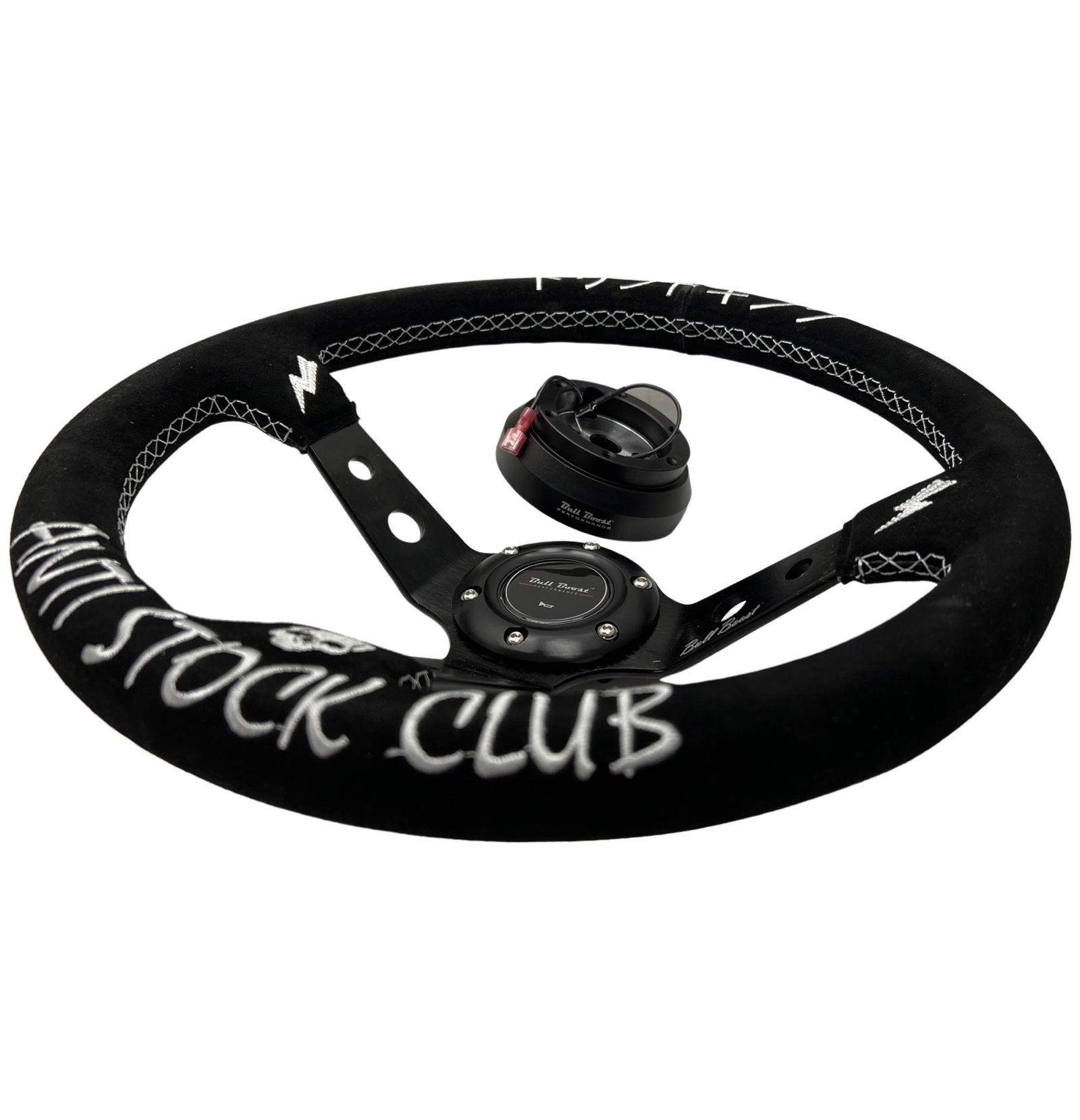 Racing Deep Dish Steering Wheel + Short Hub Adapter Boss Kit For Toyota