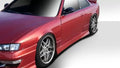 Duraflex Type U Side Skirts Compatible With 1995-1998 Nissan 240SX - 2 Piece