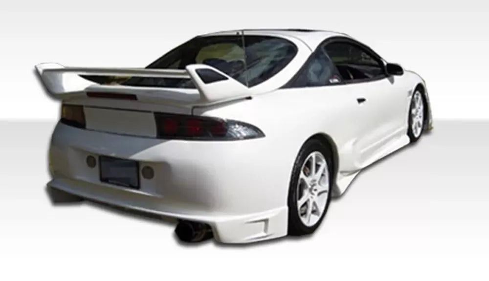 Duraflex Blits Rear Bumper Cover Compatible With 1995-1999 Mitsubishi Eclipse - 1 Piece