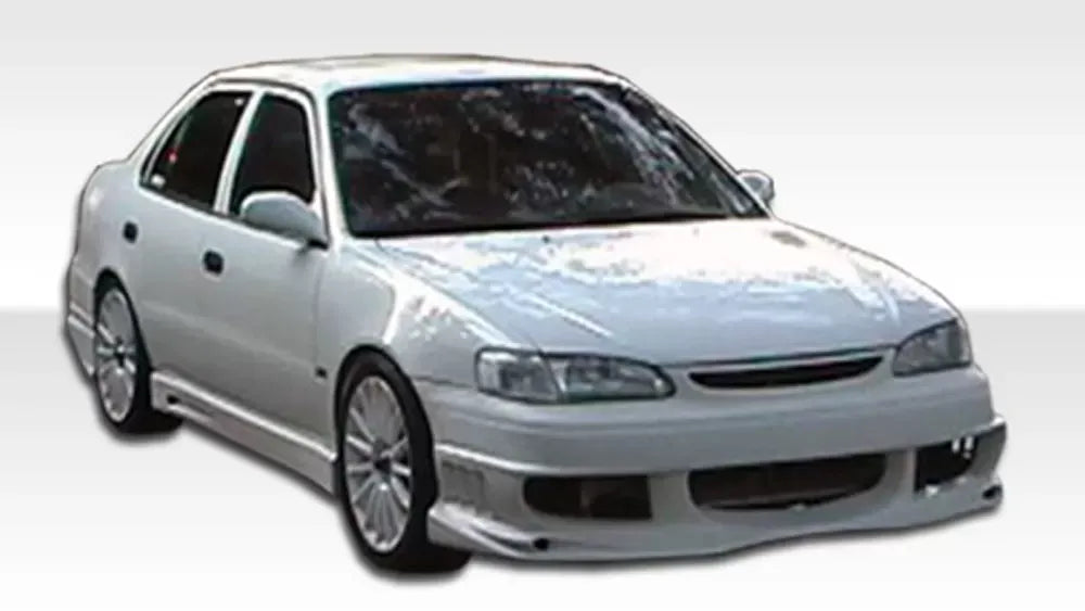 Duraflex Bomber Front Bumper Cover Compatible With 1998-2000 Toyota Corolla - 1 Piece