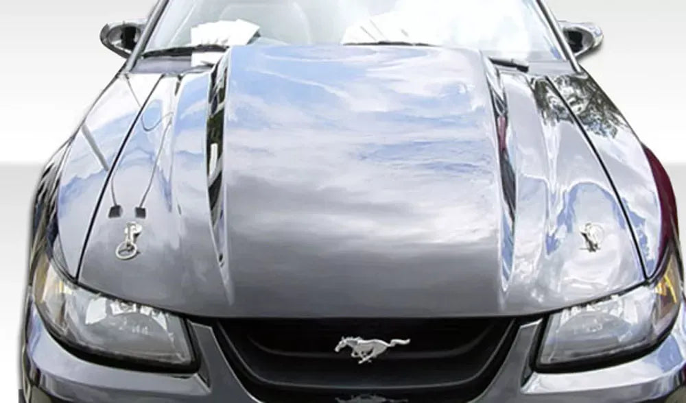 Duraflex Cowl Hood Compatible With 1999-2004 Ford Mustang - 1 Piece