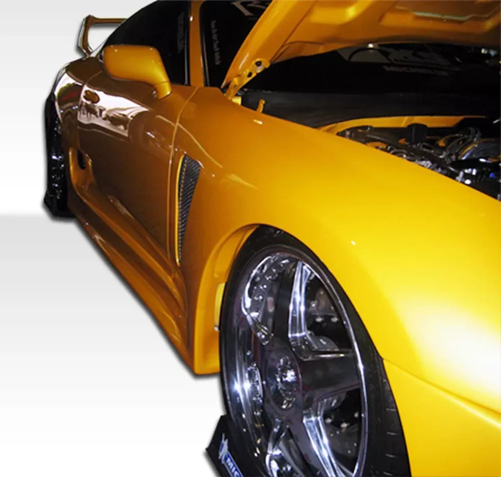 Duraflex TD3000 Wide Body Front Fenders Compatible With 1993-1998 Toyota Supra - 2 Piece