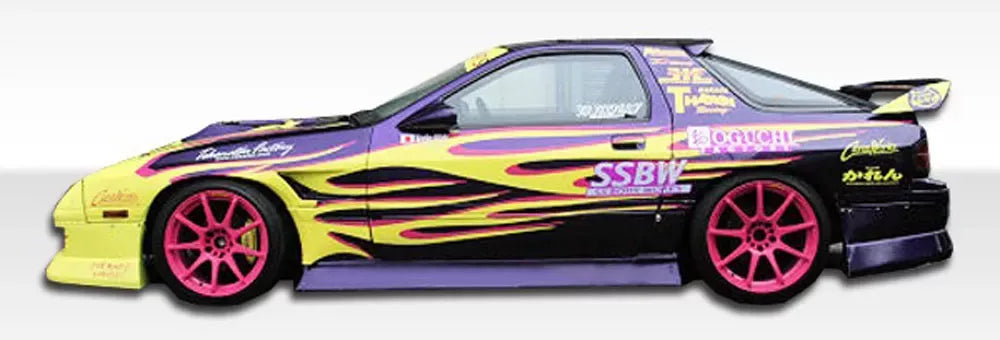 Duraflex B-Sport Side Skirts Compatible With 1986-1991 Mazda RX7 - 2 Piece