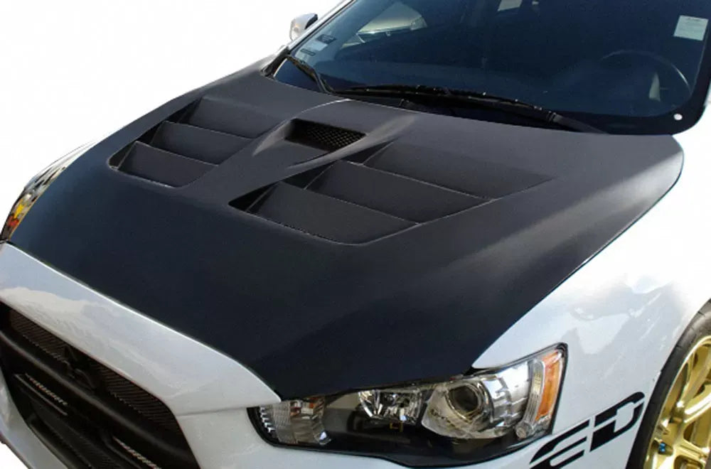 Duraflex GT Concept Hood Compatible With 2008-2017 Mitsubishi Evolution - 1 Piece