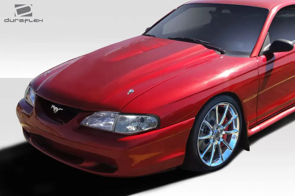 Duraflex Cobra R Hood Compatible With 1994-1998 Ford Mustang - 1 Piece