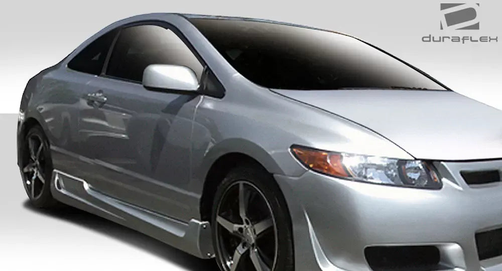 Duraflex TR-N Side Skirts Compatible With 2006-2011 Honda Civic - 2 Piece