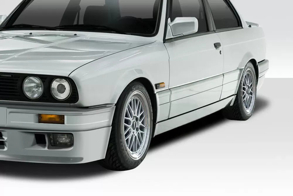 Duraflex M-Tech Side Skirts Compatible With 1984-1991 BMW 3 Series - 2 Piece